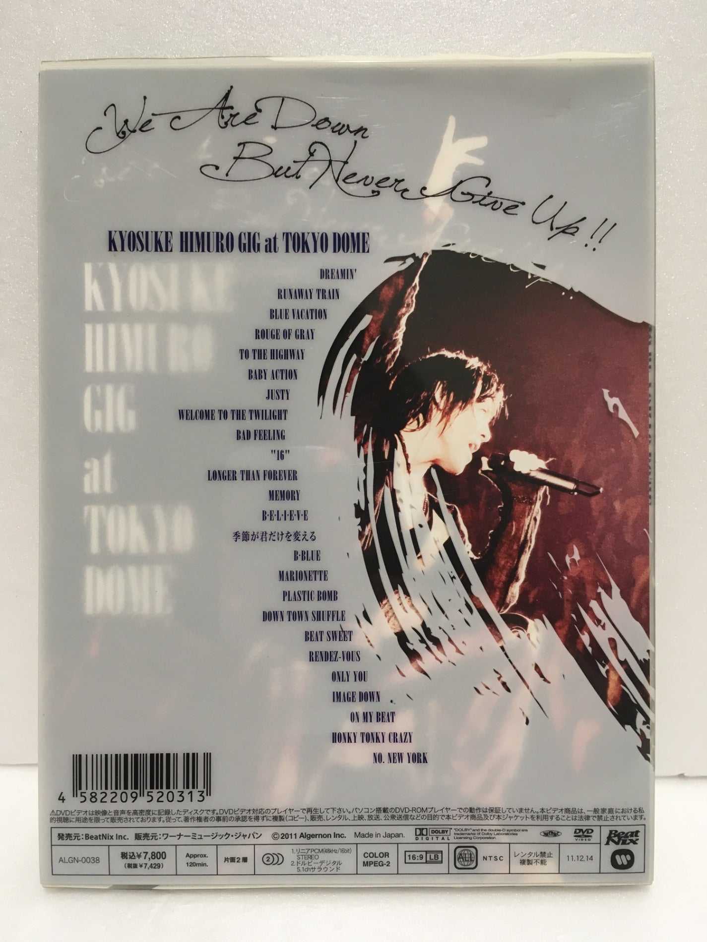 ※送料無料※ 氷室京介 GIG at TOKYO DOME "We Are Down But Never Give Up!!" DVD 中古 囗G