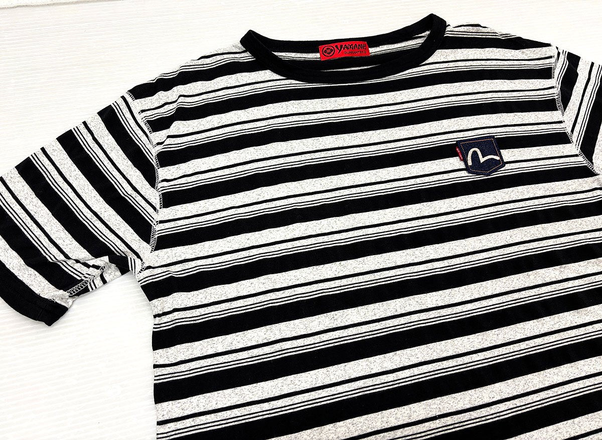 EVISU エビス Tシャツ 半袖 サイズ42 エヴィス YAMANE ボーダー