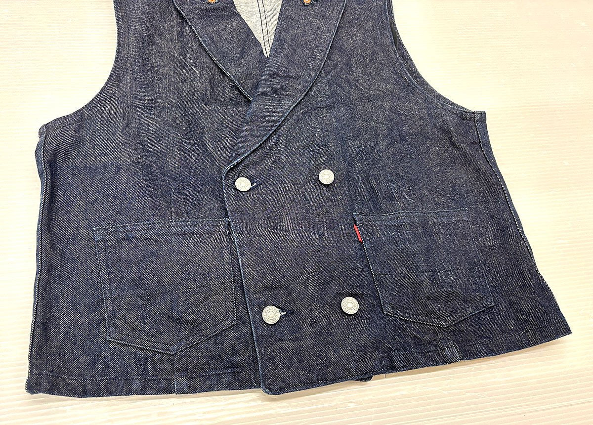 EVISU エビス ダブル デニムベスト サイズ40 エヴィス