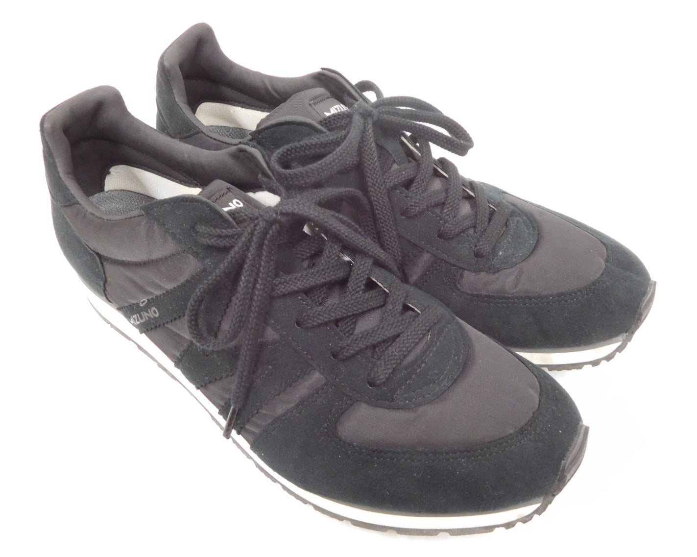 MIZUNO MARGARET HOWELL ミズノ マーガレットハウエル コラボ ローカットスニーカー ブラック D1GA176809 size:26cm囗T巛