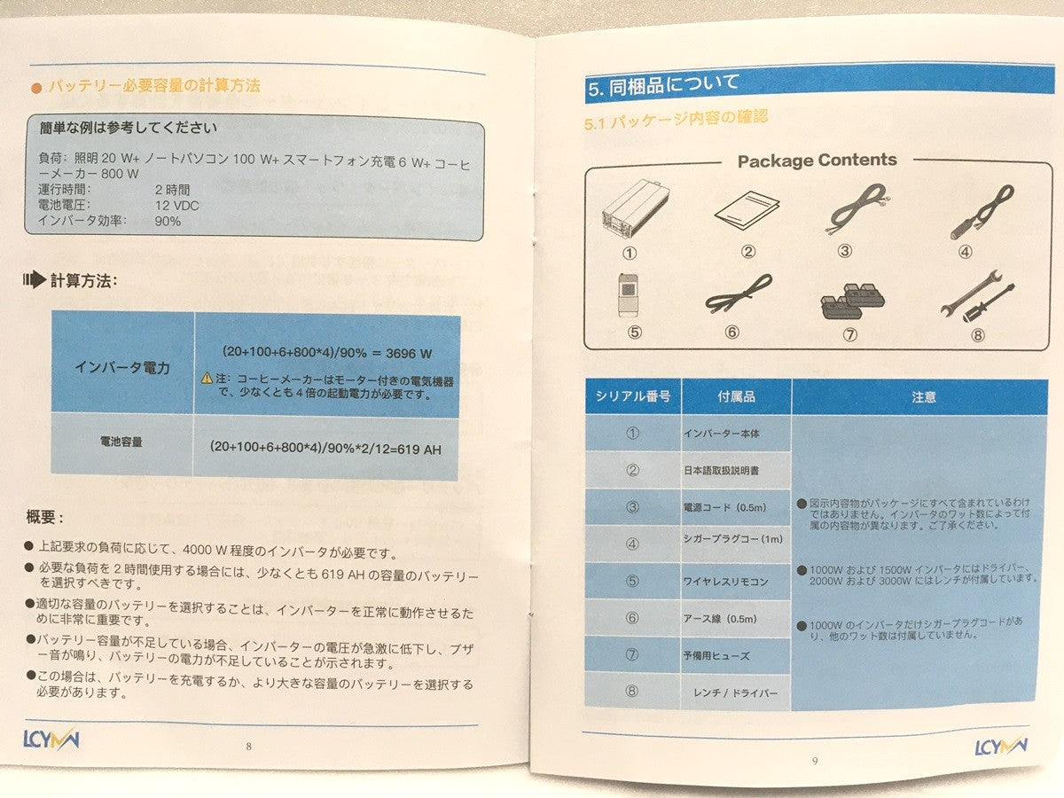 ※送料無料※ LCYMW 純正弦波 インバーター 1000W 未使用品 囗G