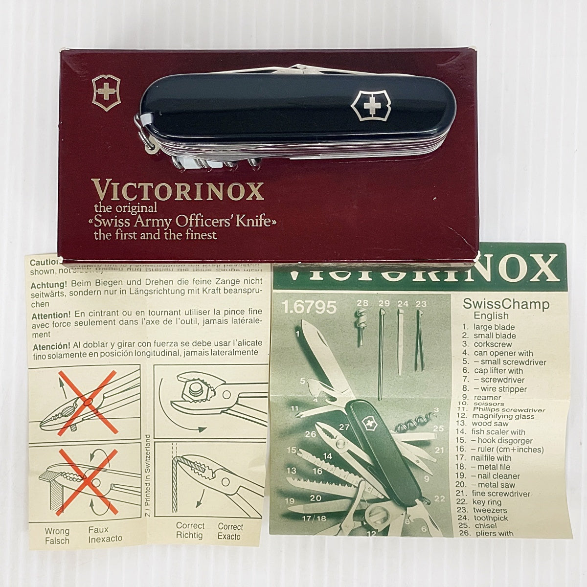 VICTORINOX ビクトリノックス スイスチャンプ 1.6795.3 マルチツール 黒