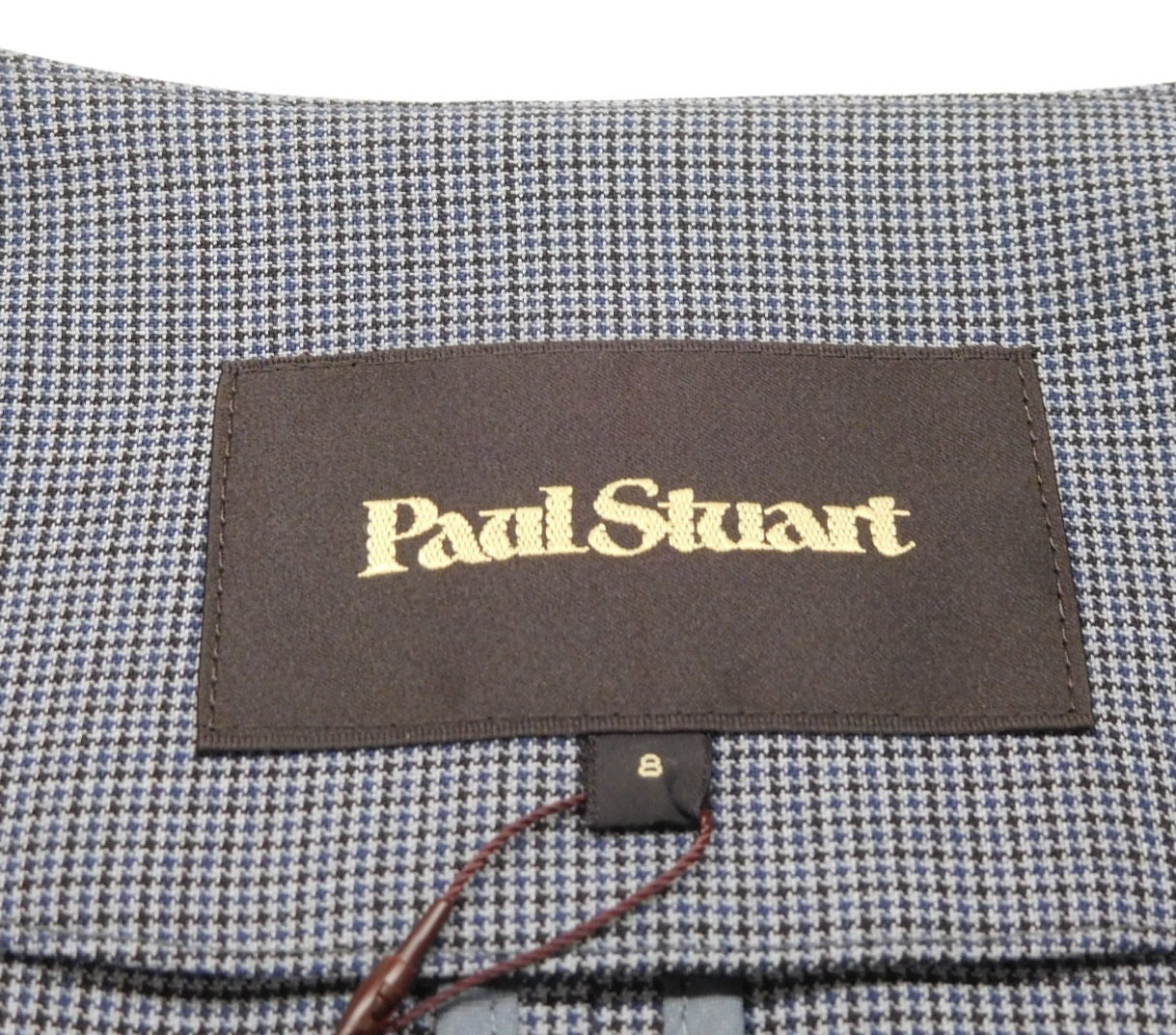タグ付!Paul Stuart 三陽商会 マイクロチェックジャケット size:8囗T巛