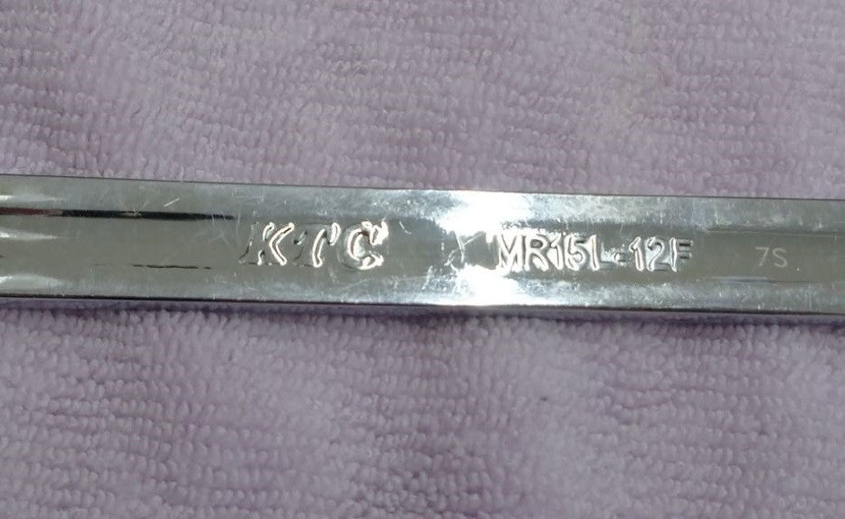 中古品 KTC 超ロングラチェットめがねレンチ MR15L-12F 囗T巛