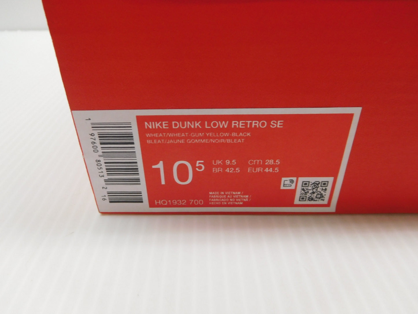 送料無料 NIKE ダンクLOW RETRO HQ1932-700表記サイズ28.5cm囗T巛