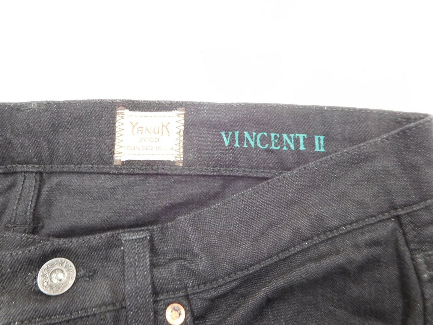 タグ付!YANUK ヤヌーク 藤原裕 VINCENT Ⅱ デニムパンツ 57221501 ブラック size:31囗T巛