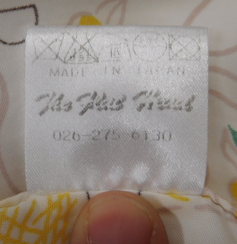 THE FLAT HEAD ザ・フラットヘッド アロハシャツ レーヨン100% ベージュ size:XS囗T巛