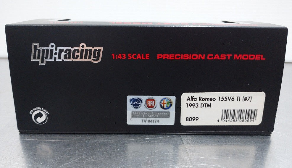 中古品 HPI モデルカーAlfaRomeo155V6TI(#7) 1993DTM No.8099囗T巛