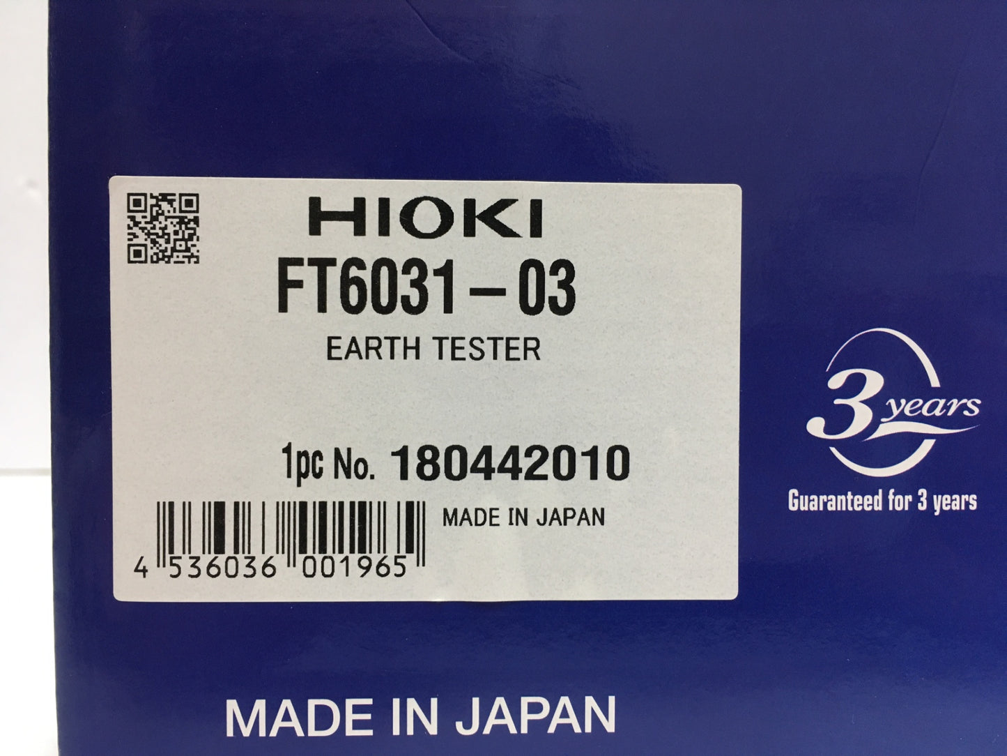 ※送料無料※ HIOKI 日置電機 接地抵抗計 FT6031-03 長期保管 未使用相当 ジャンク品 囗G