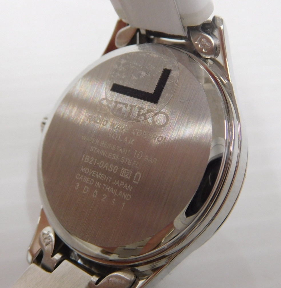 SEIKO セイコー ソーラー 電波 腕時計 1B21-0AS0 中古囗T巛