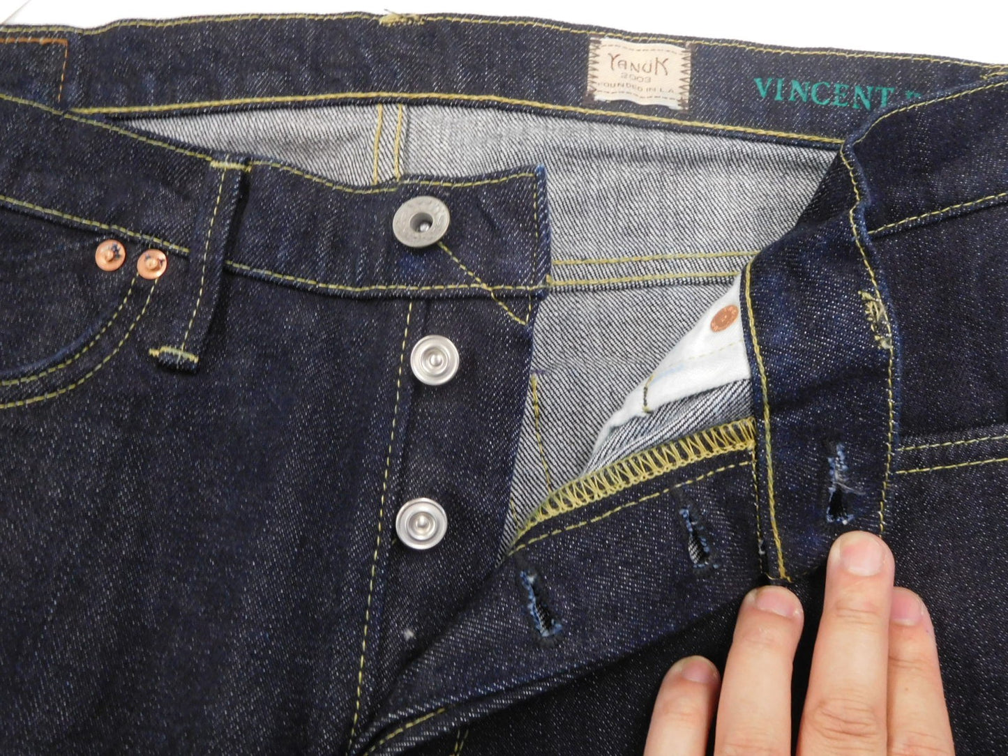 タグ付!YANUK ヤヌーク 藤原裕 VINCENT Ⅱ デニムパンツ 57211510 ワンウォッシュ インディゴ size:32囗T巛