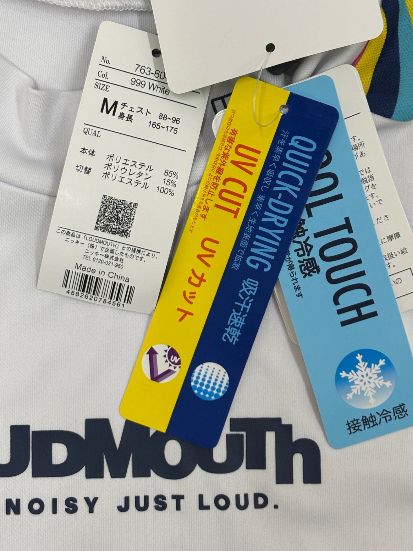 ※送料無料※ LOUDMOUTH ラウドマウス メンズ ゴルフウェア 半袖 モックネックシャツ サイスM 未使用 囗G
