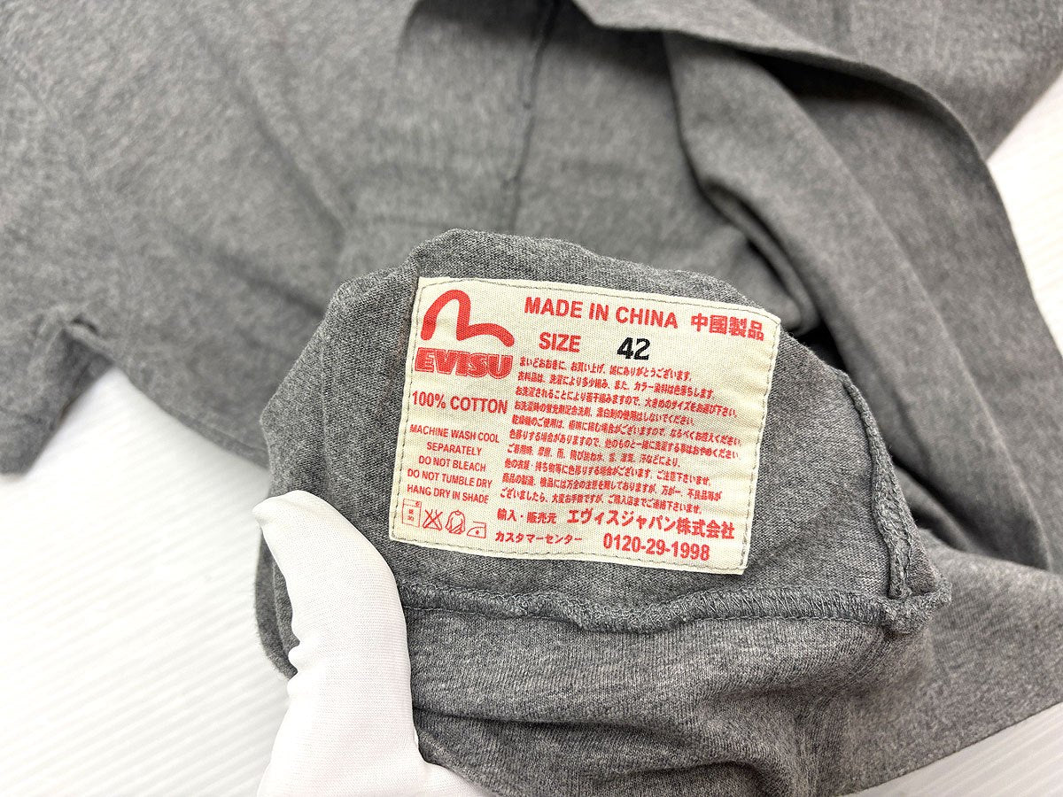 EVISU エビス Tシャツ 半袖 サイズ42 エヴィス YAMANE ドクロ