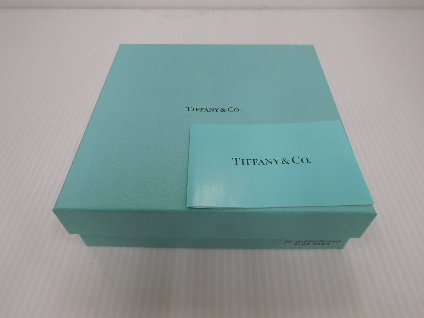 送料無料 TIFFANY&CO.ティファニー ブルーボウデザートプレートセット (2枚)囗T巛