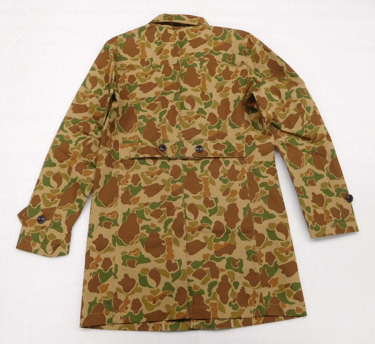 タグ付!Audience オーディエンス ボンディングツイルシングルトレンチコート カモフラ柄 AUD2695 size:M囗T巛