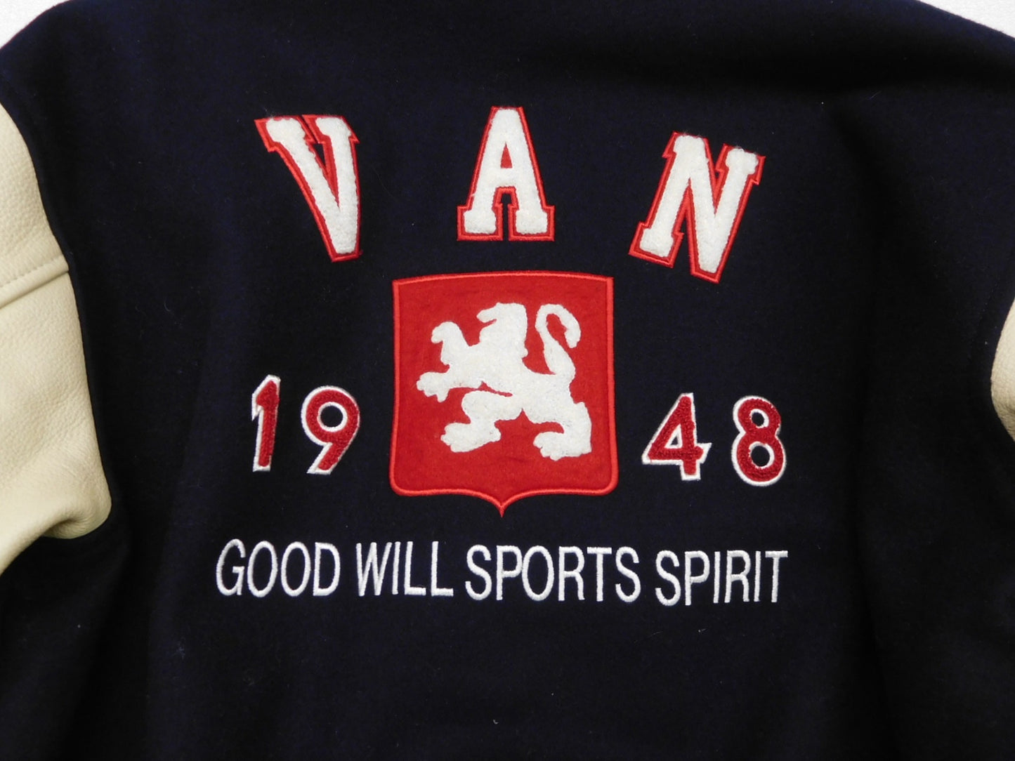 VAN スタジアムジャンパー 牛革 EJC-18 size:M ※汚れあり囗T巛
