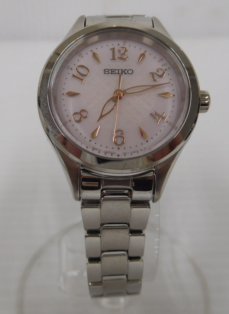 SEIKO セイコー ソーラー 電波 腕時計 1B21-0AS0 中古囗T巛