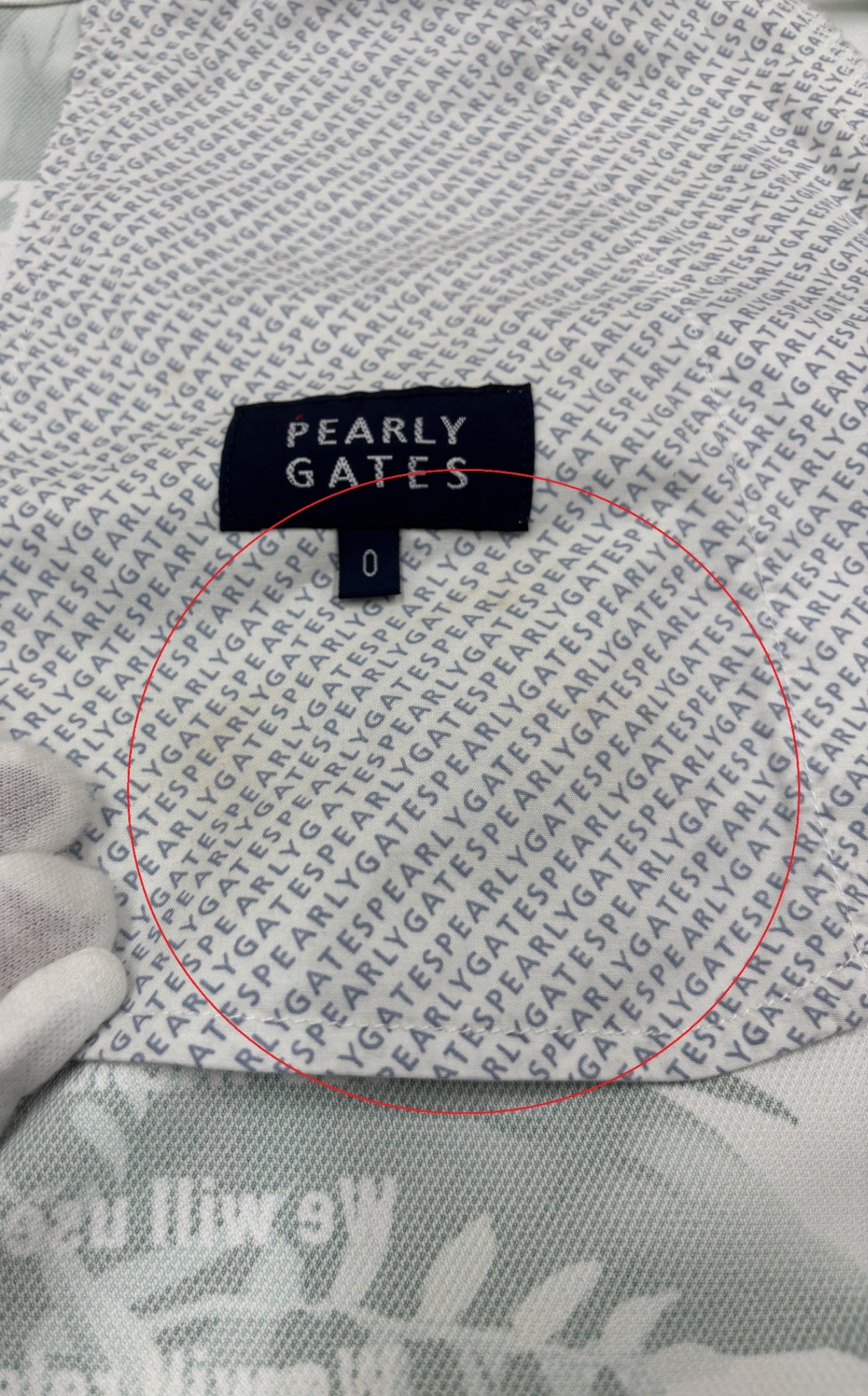 ※送料無料※ PEARLY GATES パーリーゲイツ レディース ミニスカート リーフ柄 表記サイズ0 古着 囗G