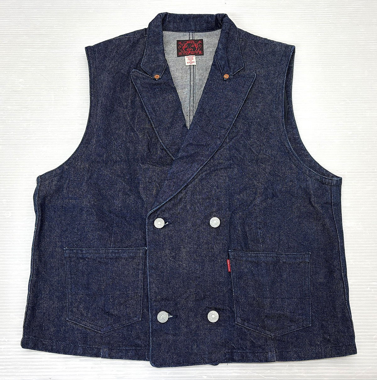 EVISU エビス ダブル デニムベスト サイズ40 エヴィス