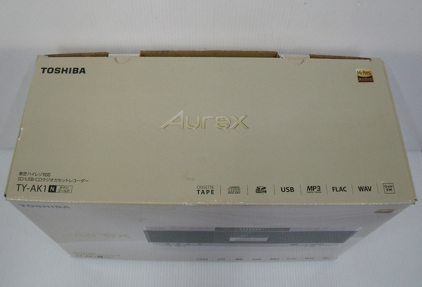 東芝 Aurex ハイレゾ対応 SD/USB/CDラジカセ TY-AK1囗T巛