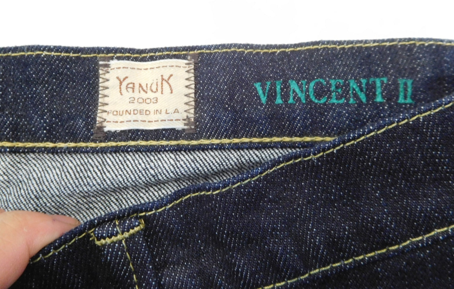 タグ付!YANUK ヤヌーク 藤原裕 VINCENT Ⅱ デニムパンツ 57211510 ワンウォッシュ インディゴ size:32囗T巛