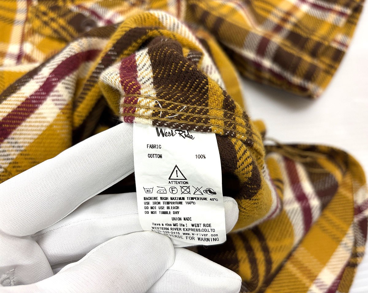 ウエストライド コットン 半袖シャツ 36 WEST RIDE CYCLE TOGS