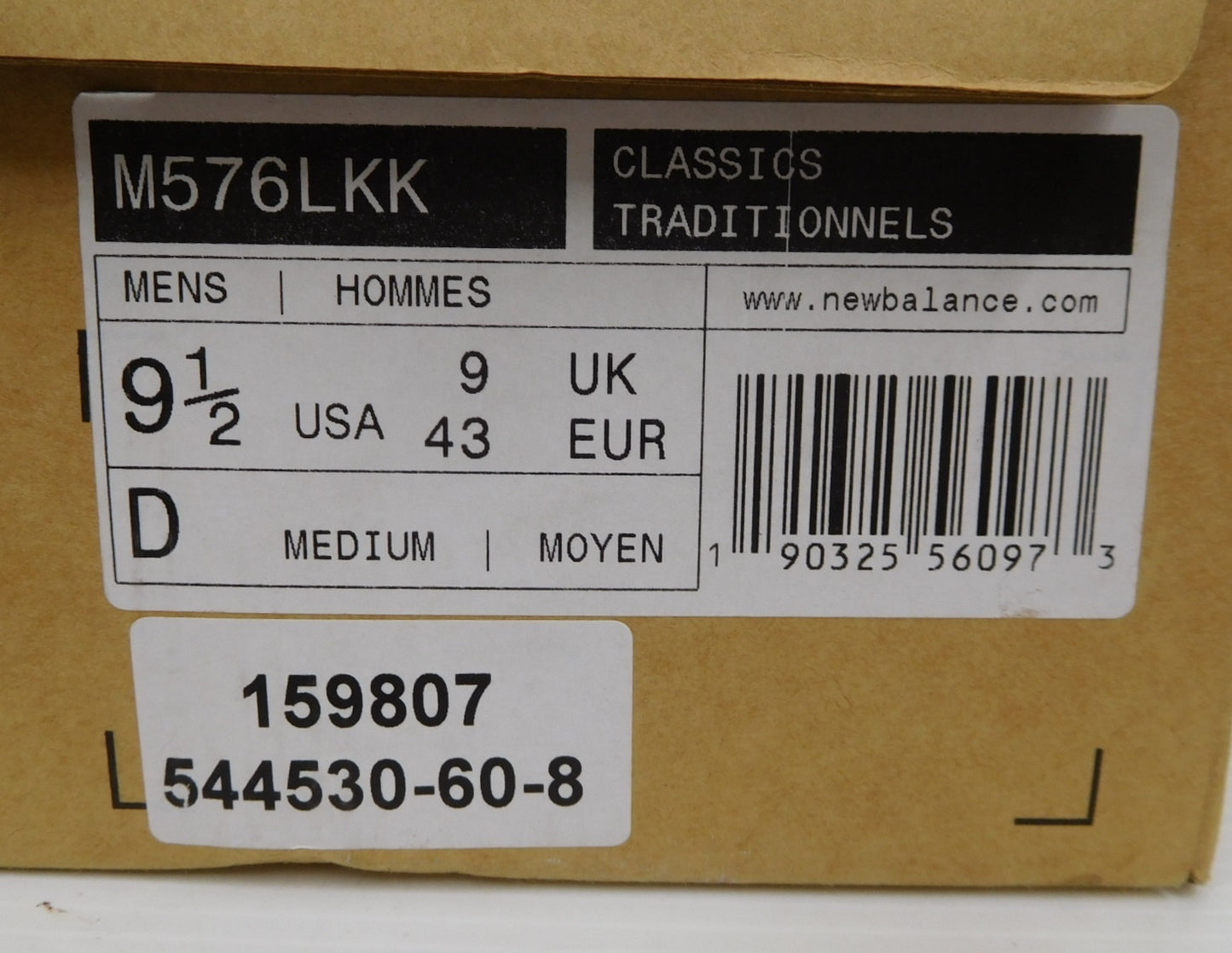 New Balance ニューバランス メンズスニーカー ブラック M576LKK 英国製 size:9 1/2囗T巛
