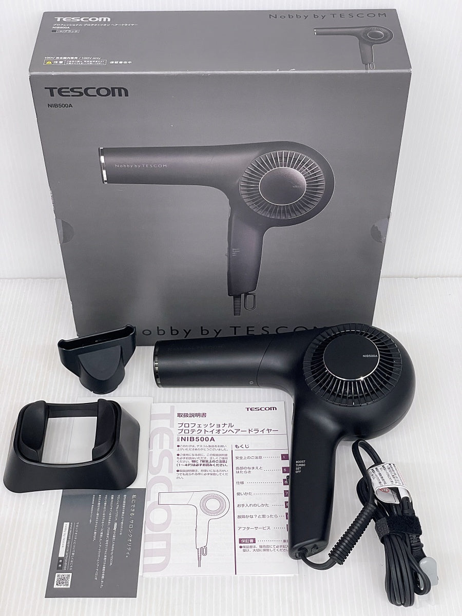 Nobby by TESCOM テスコム プロフェッショナル プロテクトイオン ヘアドライヤー NIB500A 黒