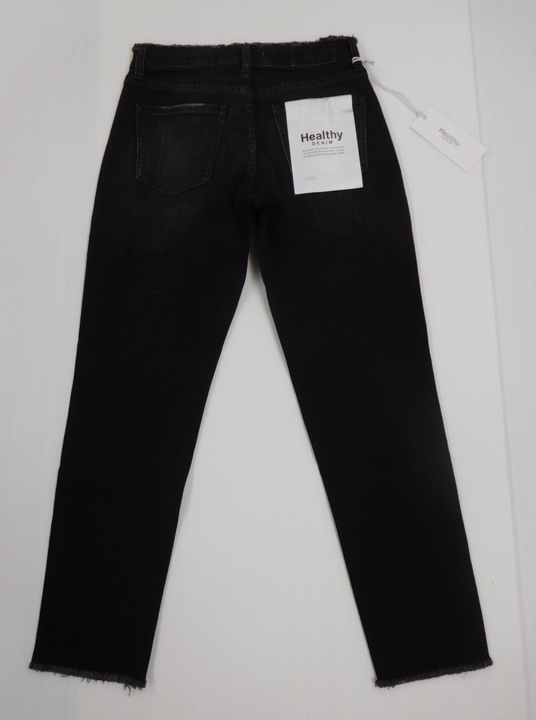 タグ付!Healthy DENIM ヘルシーデニム テーパードデニム H. Salt Black Fringe H59352803bkf size:24囗T巛