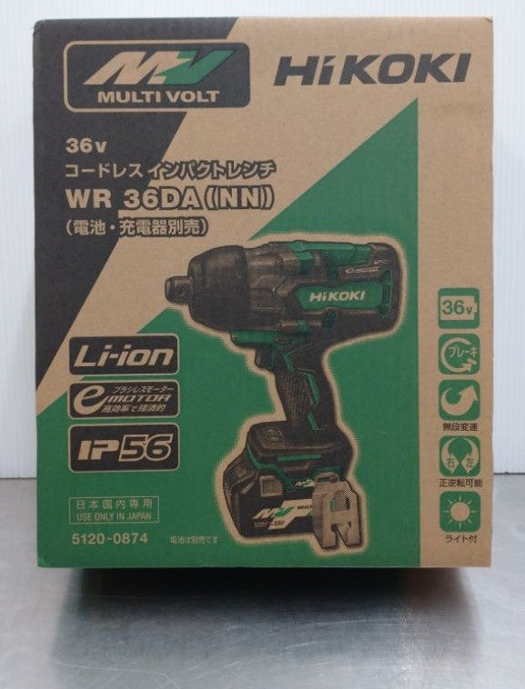 未使用品 HiKOKI 36Vコードレスインパクトレンチ WR36DA(NN)囗T巛
