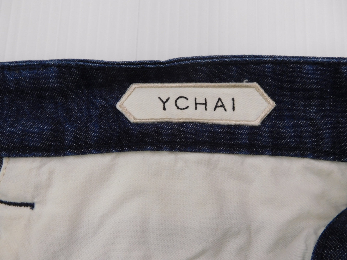 YCHAI イカイ パンタロン カーゴ テーパード フィット インディゴ 綿100% アルバニア製 size:32囗T巛