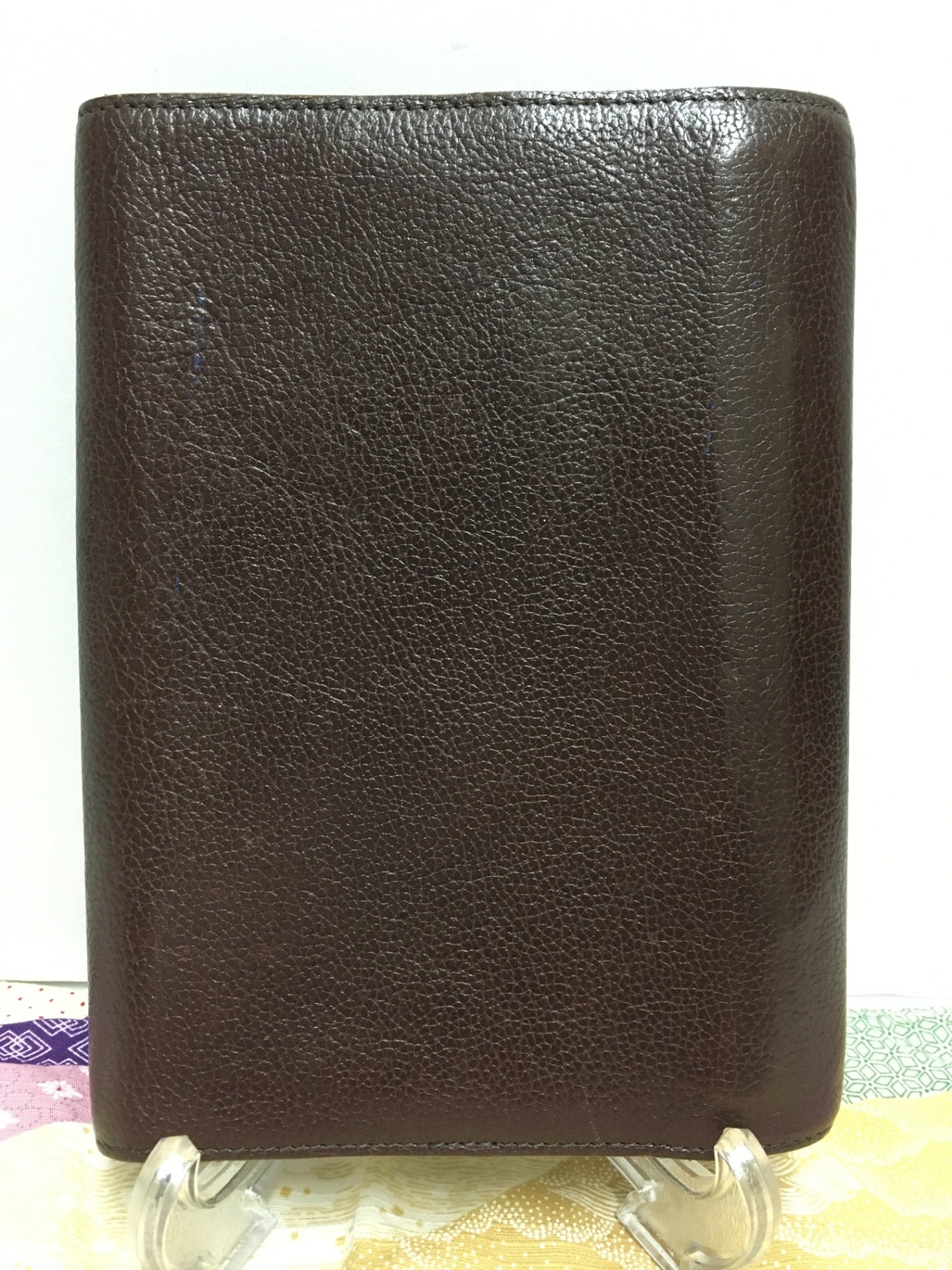 ※送料無料※ IL BISONTE イルビゾンテ フラップシステム手帳 6穴 B6サイズ 中古 囗G