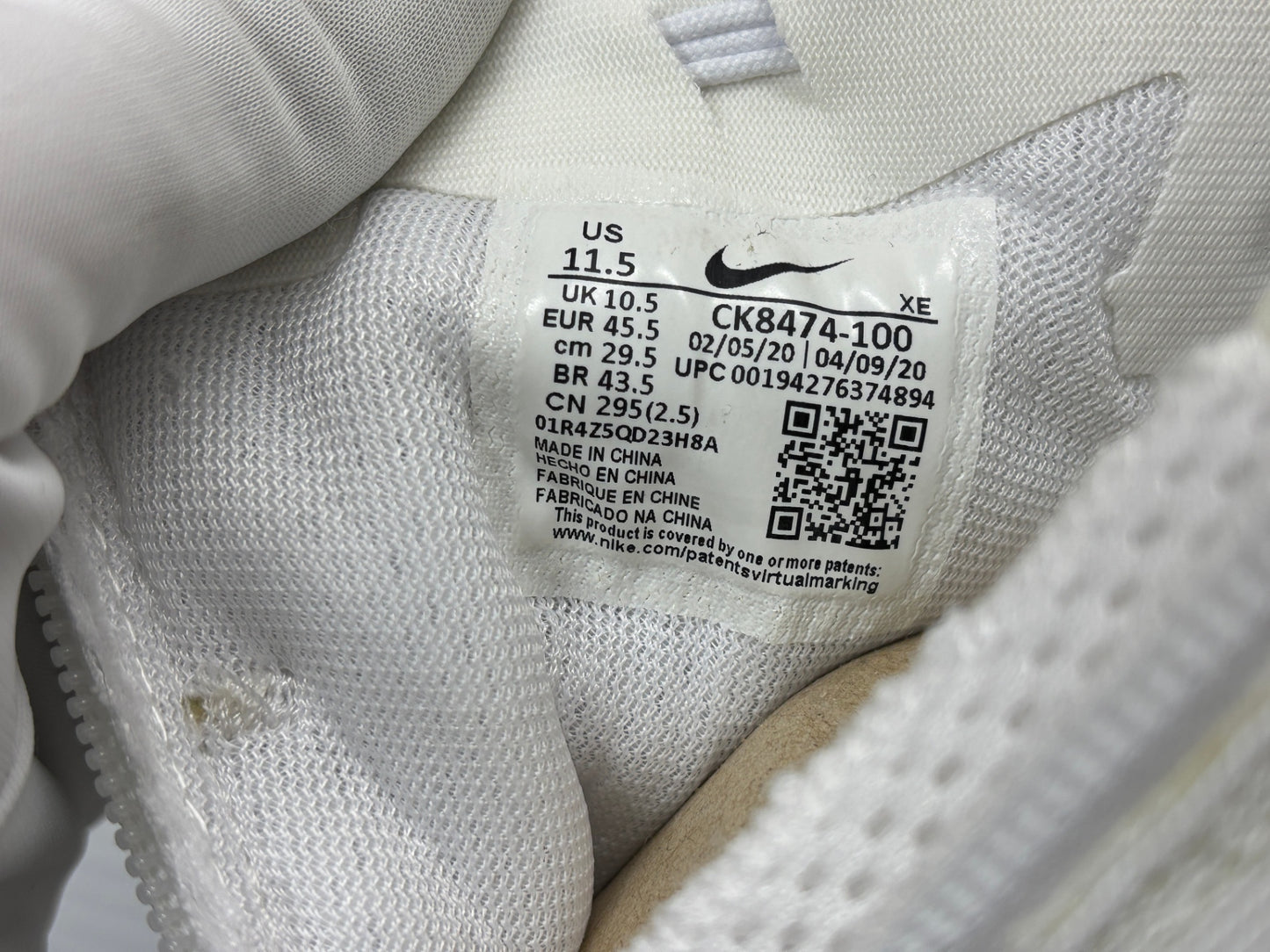 ナイキ エアズームペガサス37 フライイーズ 29.5cm CK8474-100 NIKE AIR ZOOM PEGASUS 37 FLYEASE