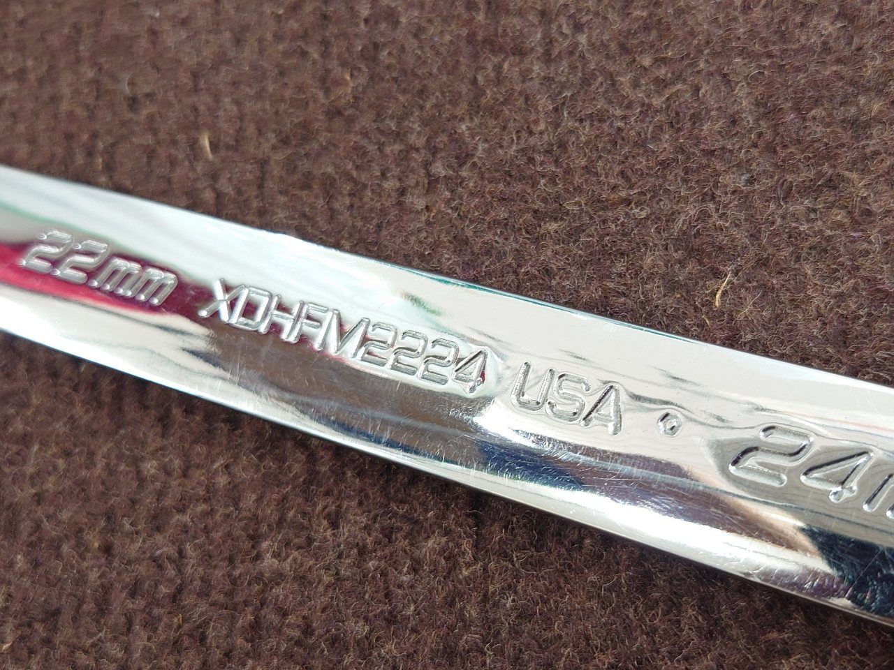 Snap-on スナップオン ロングストレートメガネレンチ 22x24 XDHFM2224 中古品 囗T巛