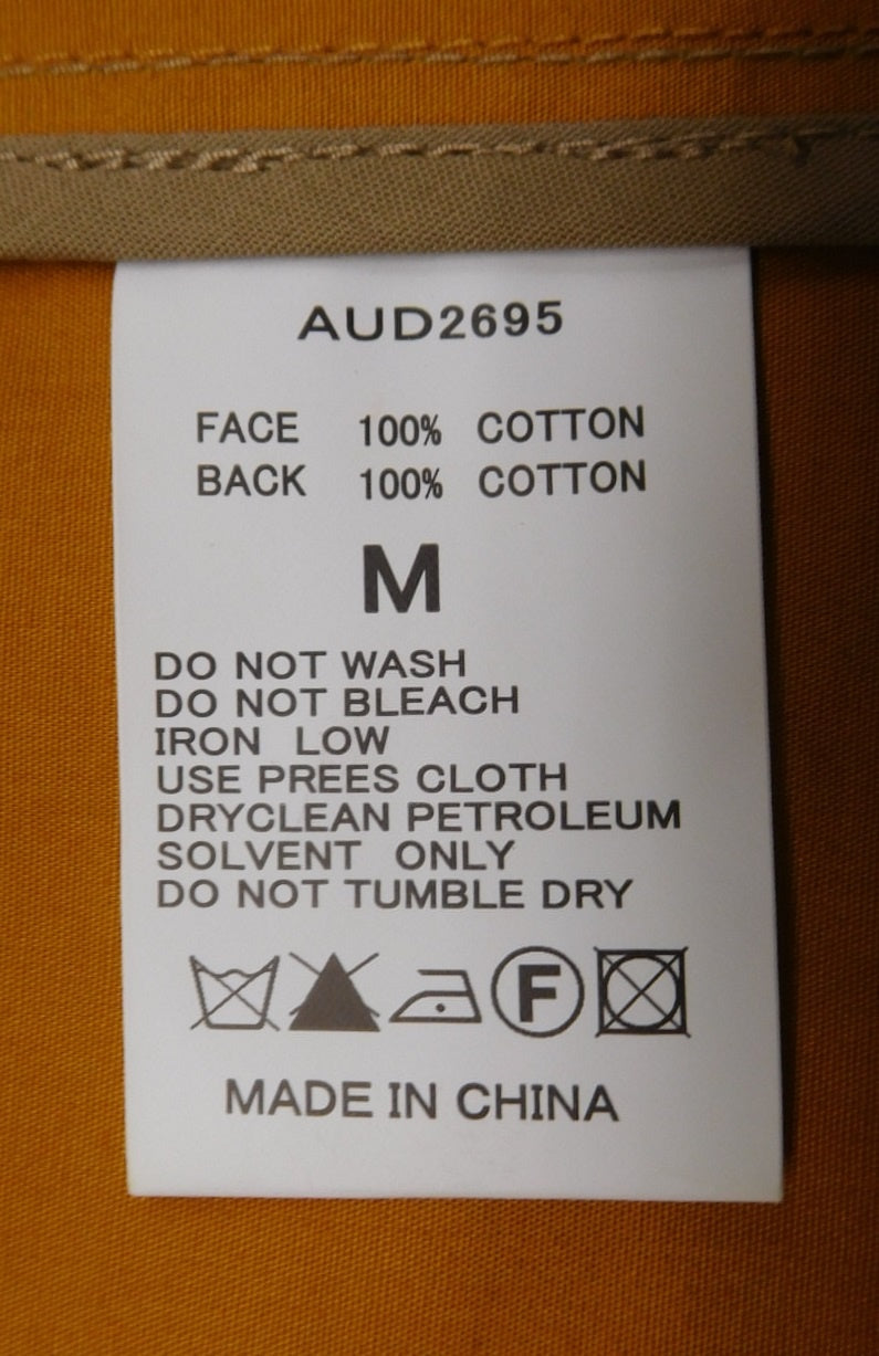 タグ付!Audience オーディエンス ボンディングツイルシングルトレンチコート カモフラ柄 AUD2695 size:M囗T巛