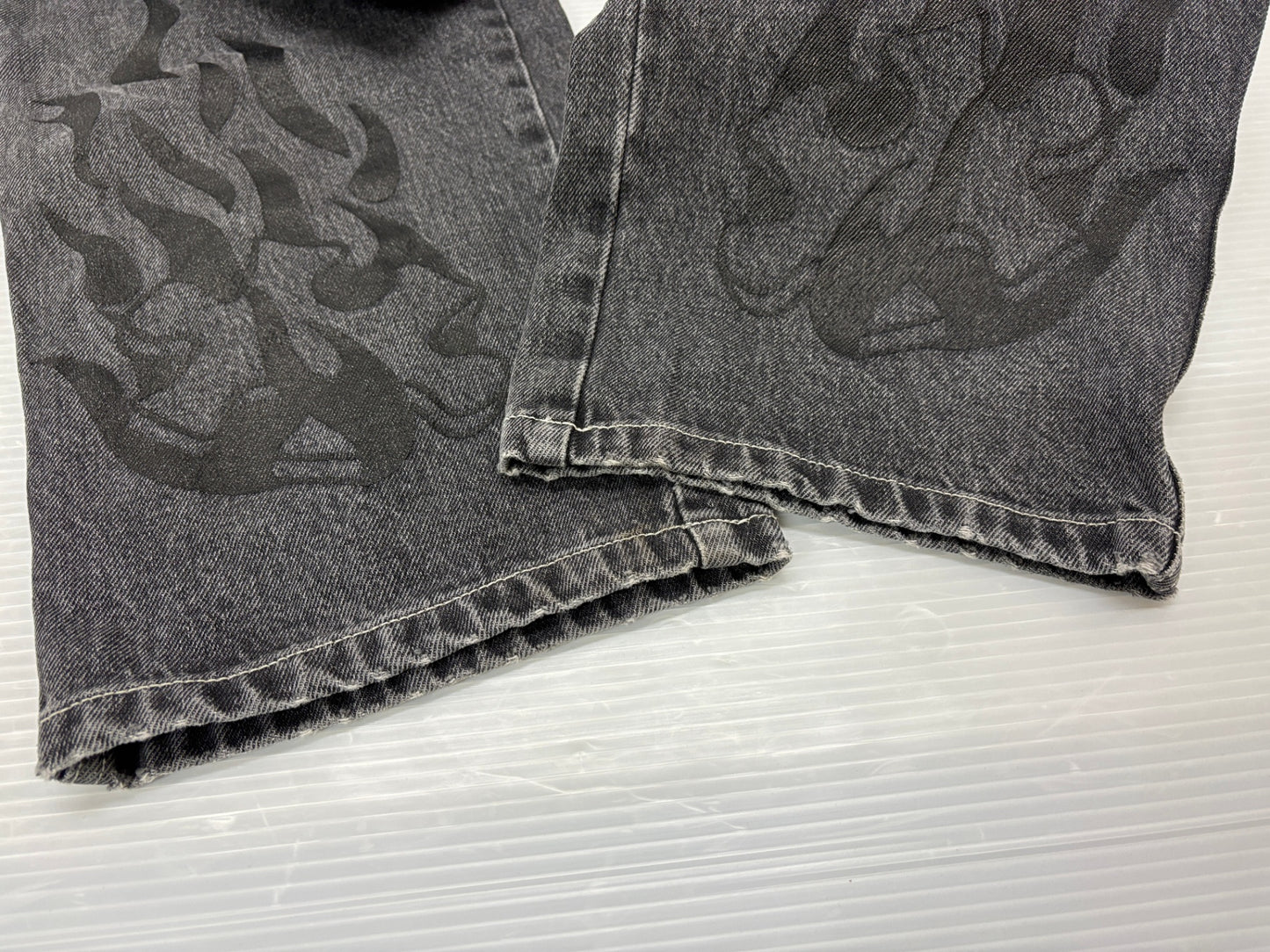 ダイム デニムパンツ サイズM Dime FLAMEPUZZ RELAXED DENIM PANTS BLACK WASHED