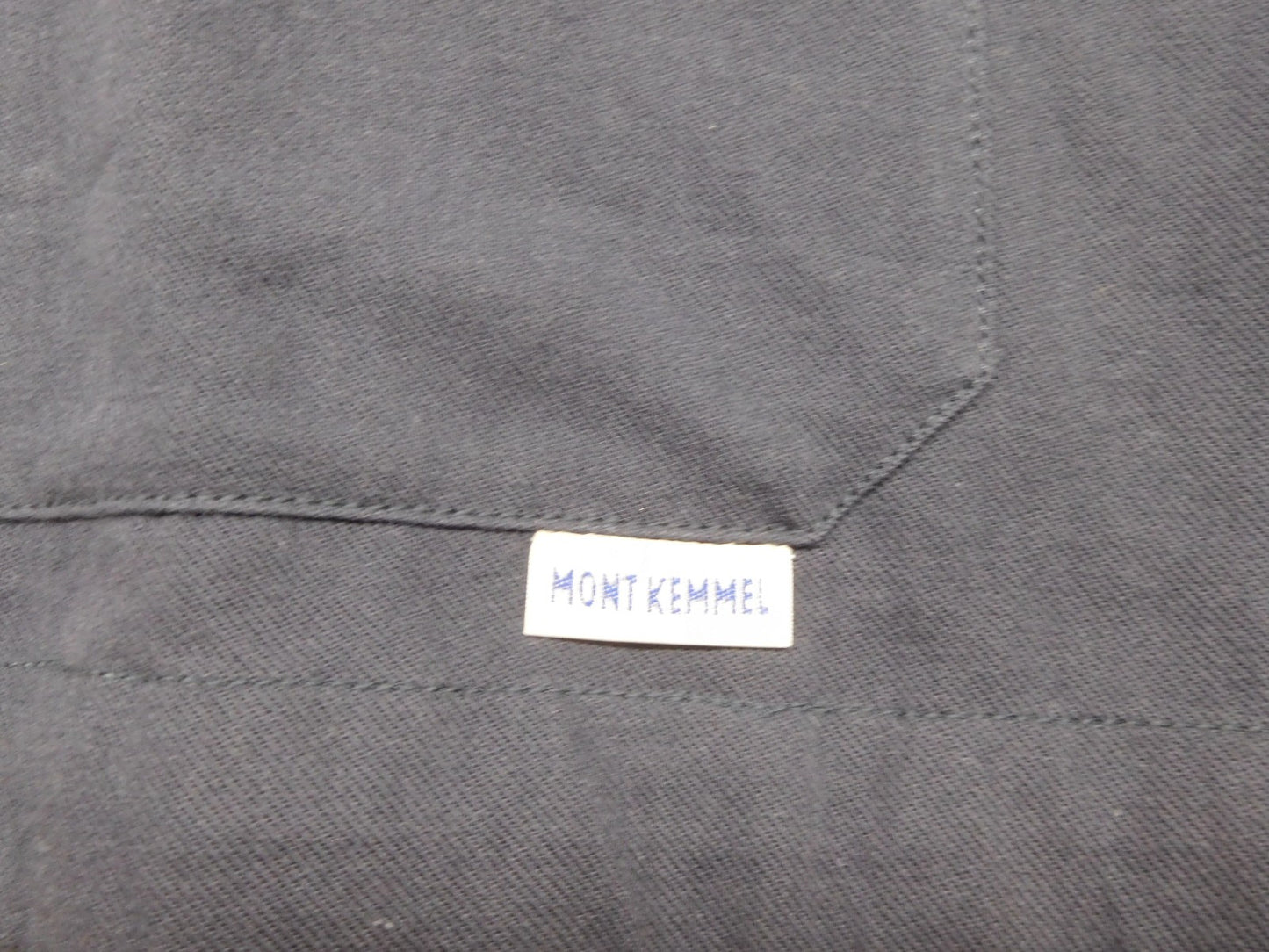 タグ付!MONT KEMMEL フィッシャーマンズシャツ ネイビー size:40囗T巛