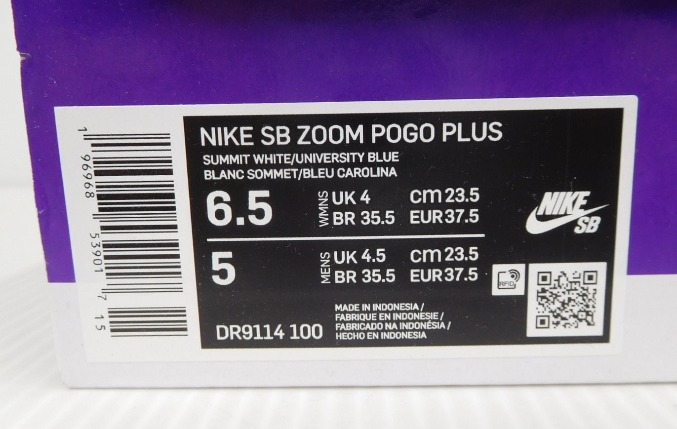 タグ付!NIKE ナイキ ZOOM POGO PLUS スケートシューズ ブルー ホワイト DR9114-100 size:23.5cm囗T巛