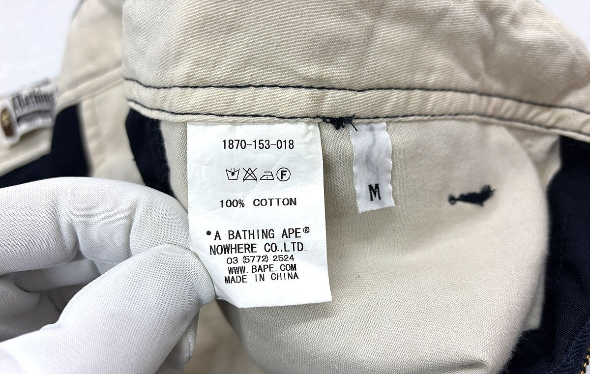 A BATHING APE アベイシングエイプ ショートパンツ サイズM ワッペン カーゴ ショーツ