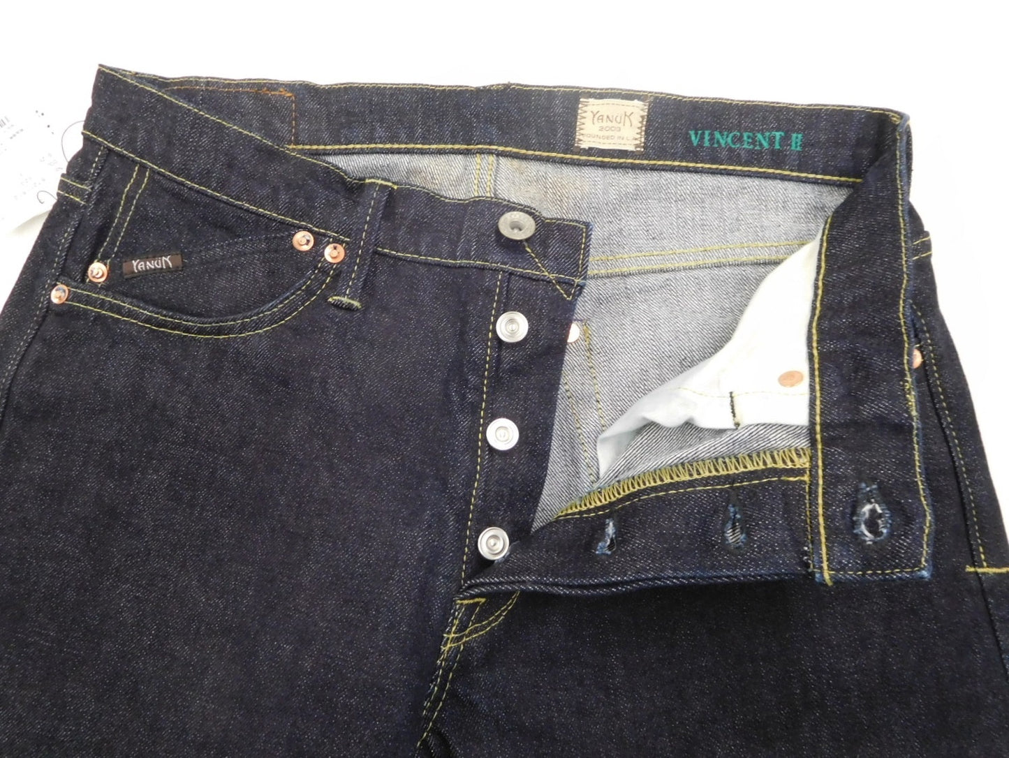 タグ付!YANUK ヤヌーク 藤原裕 VINCENT Ⅱ デニムパンツ 57211510 ワンウォッシュ インディゴ size:31囗T巛