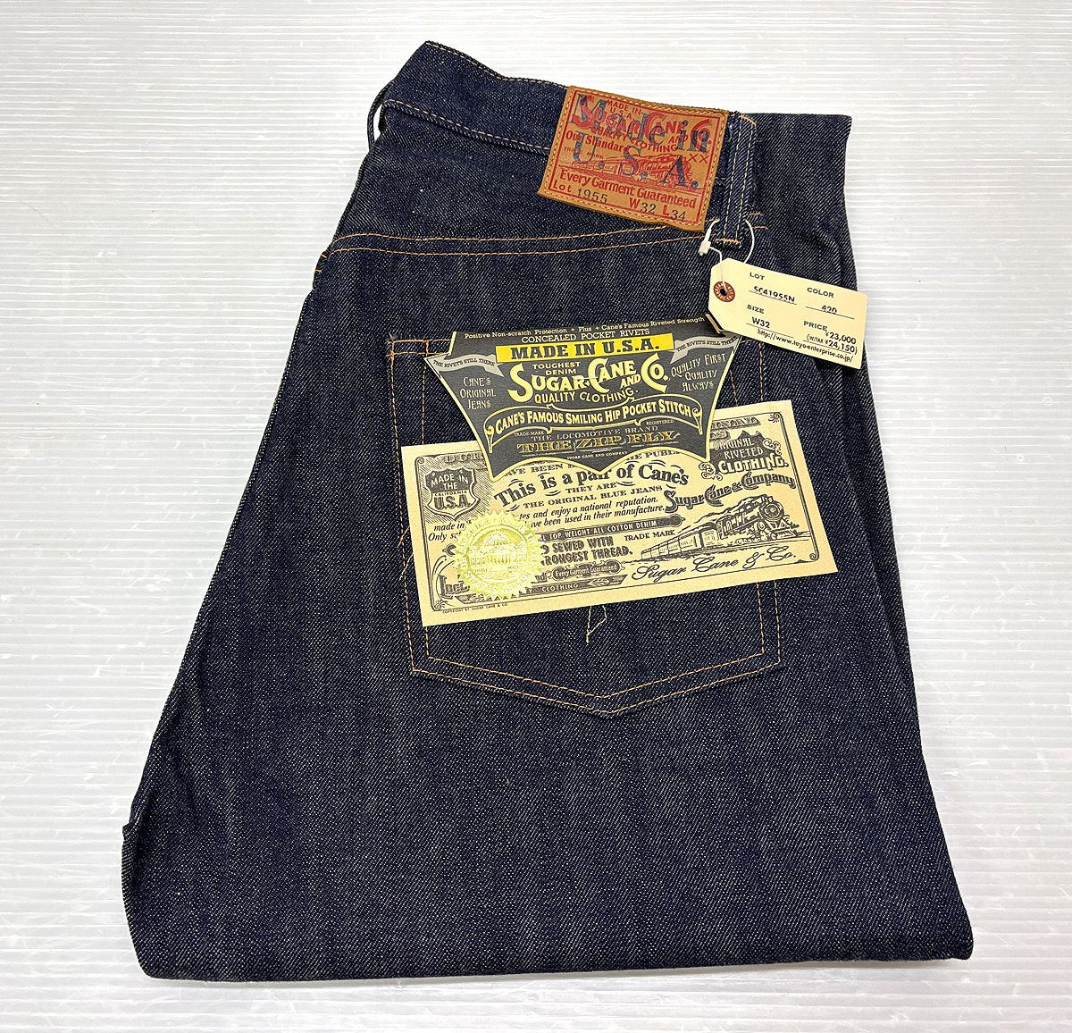 【送料無料】シュガーケーン SC41955N デニムパンツ W32 USA製 SUGAR CANE