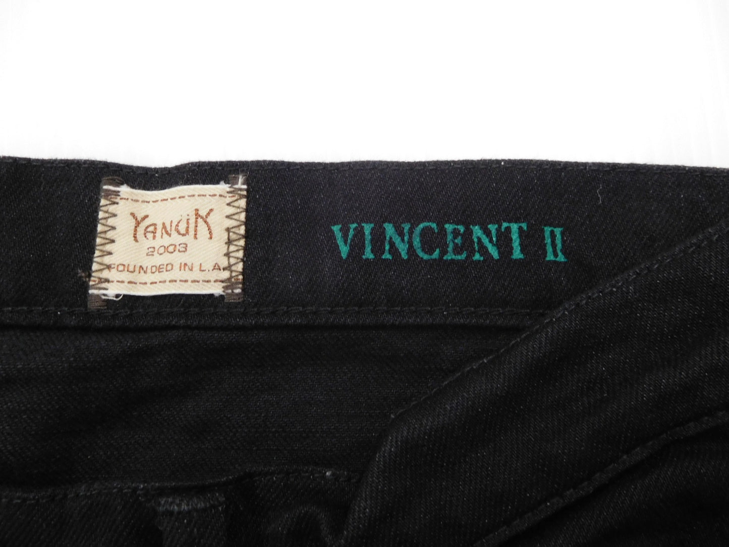 タグ付!YANUK ヤヌーク 藤原裕 VINCENT Ⅱ デニムパンツ 57221501 ブラック SZB size:32囗T巛