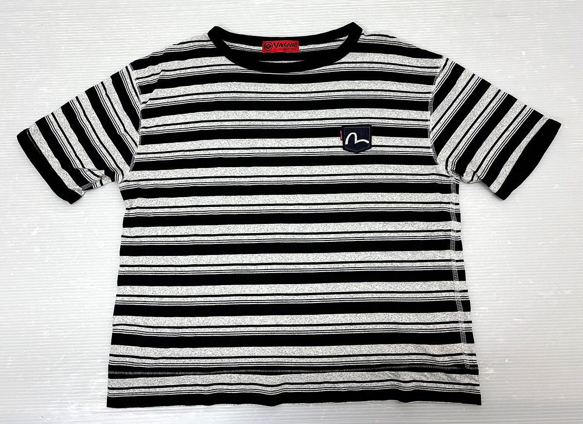 EVISU エビス Tシャツ 半袖 サイズ42 エヴィス YAMANE ボーダー