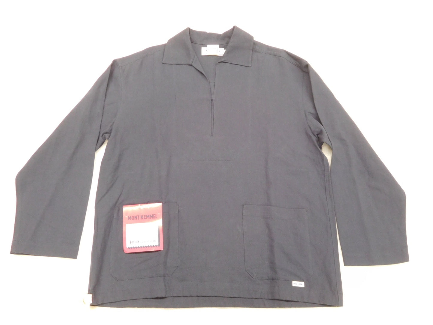 タグ付!MONT KEMMEL フィッシャーマンズシャツ ネイビー size:40囗T巛