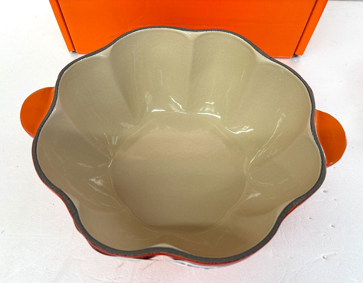 【送料無料】LE CREUSET ルクルーゼ ココット パンプキン 両手鍋 22cm かぼちゃ