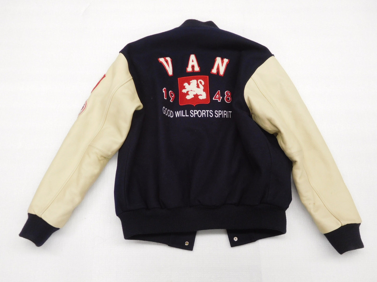VAN スタジアムジャンパー 牛革 EJC-18 size:M ※汚れあり囗T巛