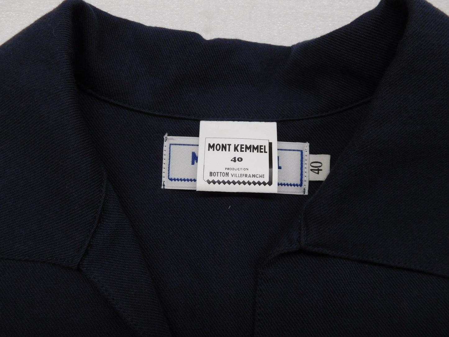 タグ付!MONT KEMMEL フィッシャーマンズシャツ ネイビー size:40囗T巛