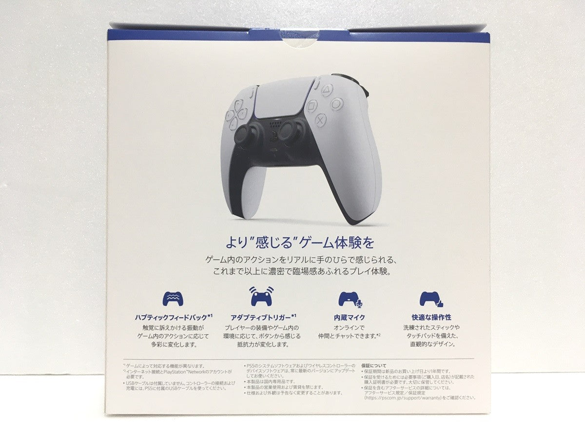 ※送料無料※ SONY DualSense ワイヤレスコントローラー CFI-ZCT1J ホワイト 未使用相当 囗G