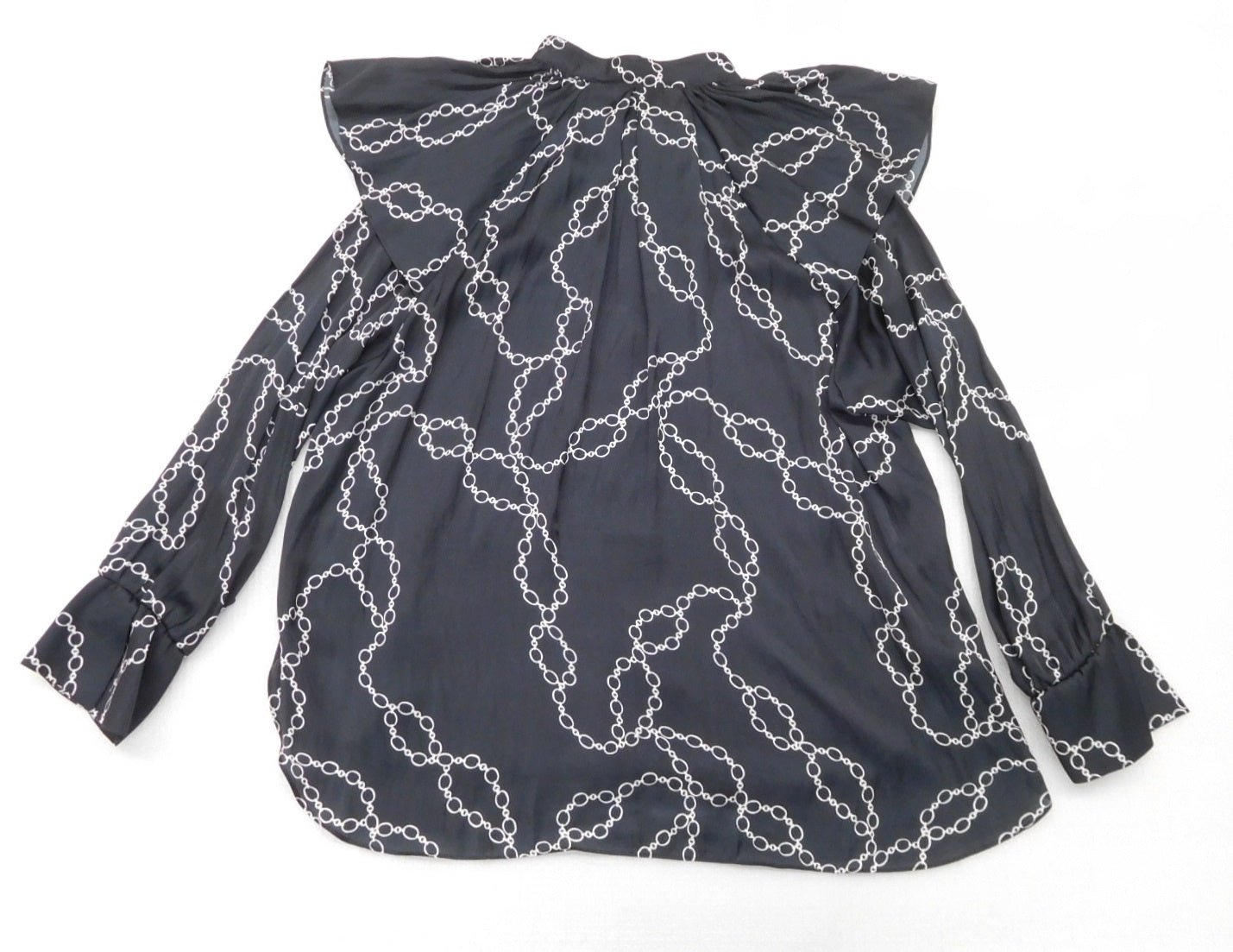 wb ダブルビー ビギ 長袖ブラウス ブラック B0221WFB005 日本製 size:2囗T巛