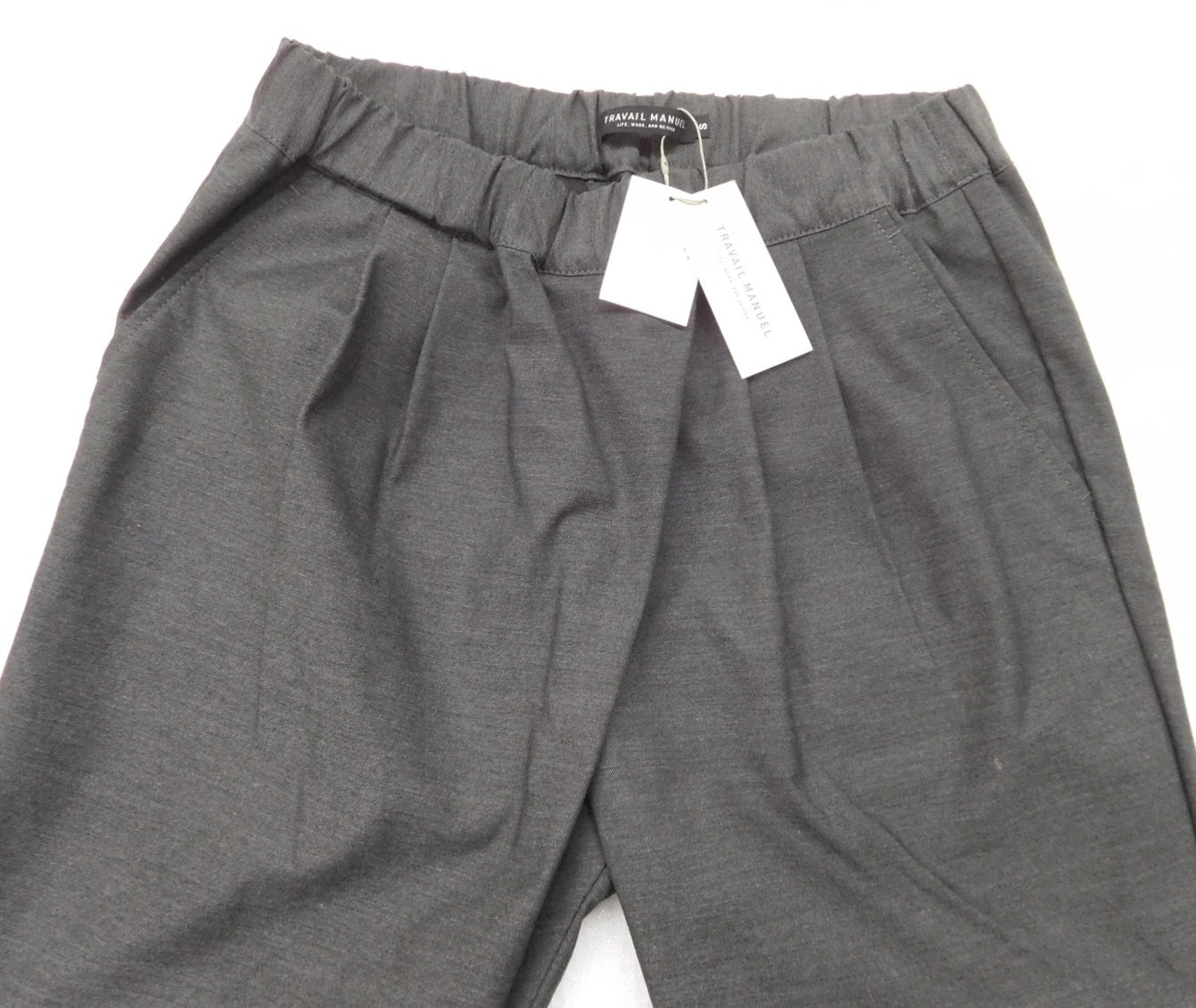 タグ付!TRAVAIL MANUEL トラヴァイユマニュアル コットンパンツ ブラック TM5008 日本製 size:S囗T巛
